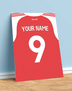 Custom Name | Arsenal Home Shirt Poster (25/26)